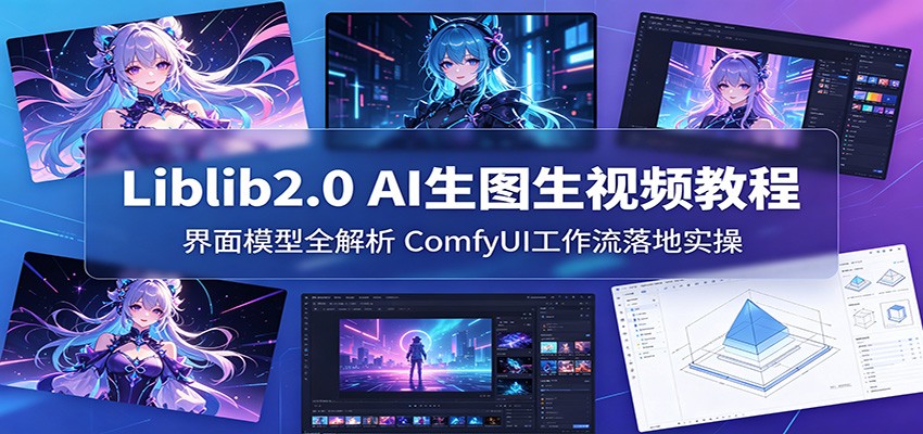 Liblib2.0 AI生图生视频教程：界面模型全解析，ComfyUI工作流落地实操-朽念云创