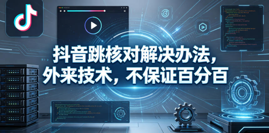 抖音跳核对解决办法，外来技术，不保证百分百-朽念云创