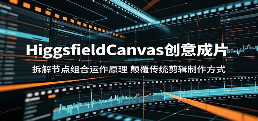 HiggsfieldCanvas创意成片：拆解节点组合运作原理，颠覆传统剪辑制作方式-朽念云创