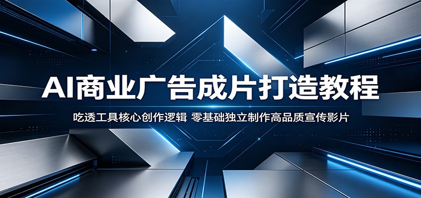AI商业广告成片打造教程：吃透工具核心创作逻辑，零基础独立制作高品质宣传影片-朽念云创
