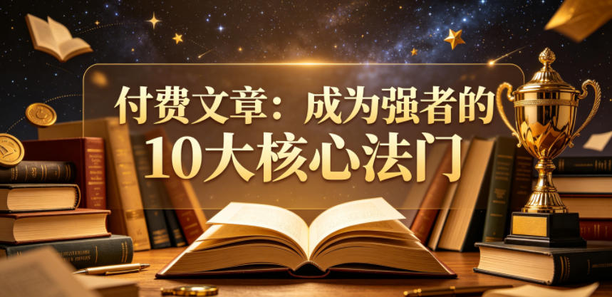 付费文章：成为强者的10大核心法门-朽念云创