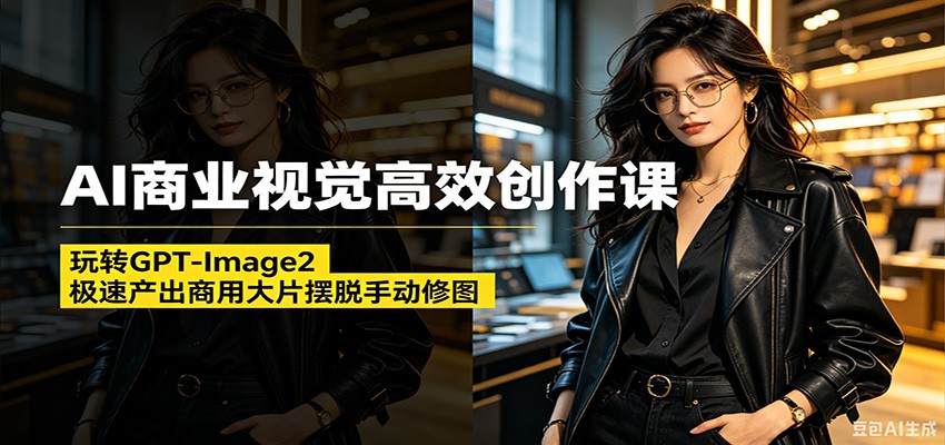 AI商业视觉高效创作课：玩转GPT-Image2，极速产出商用大片摆脱手动修图(更新)-朽念云创