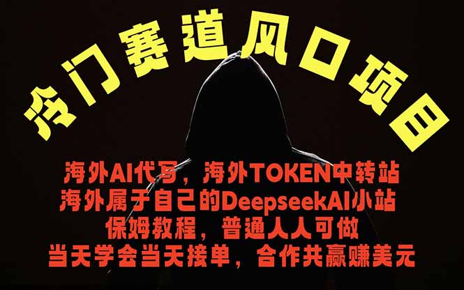 冷门赛道风口项目 海外AI代写！0成本运作完全免费！当天注册当天接单，接单接到手抽筋，无脑...-朽念云创
