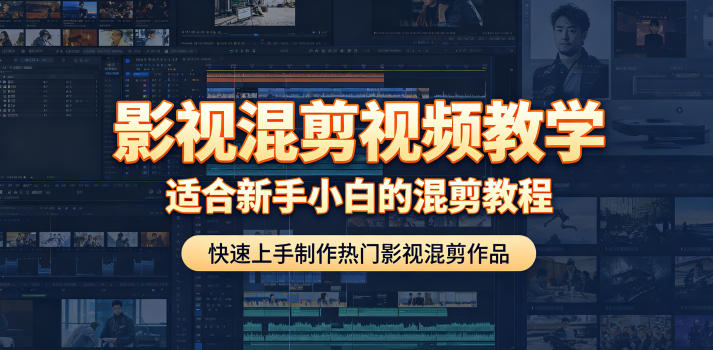 影视混剪视频教学，适合新手小白的混剪教程，快速上手制作热门影视混剪作品-朽念云创
