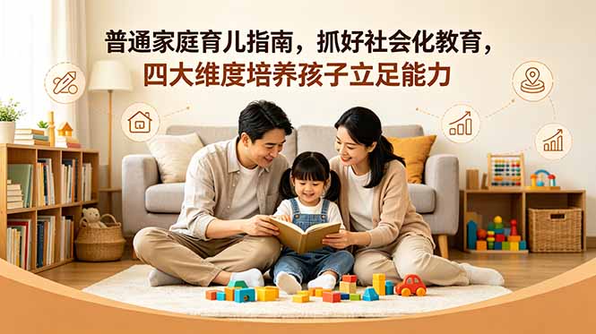 付费文章：普通家庭育儿指南，抓好社会化教育，四大维度培养孩子立足能力-朽念云创