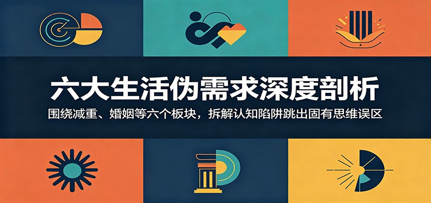 六大生活伪需求深度剖析：围绕减重、婚姻等六个板块，拆解认知陷阱跳出固有思维误区-朽念云创