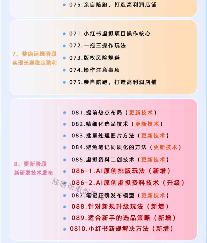 图片[4]-小红书虚拟项目特训班9.0，全面拥抱AI，批量产出原创PPT货源，单品/单店纯利润几万到几十W-朽念云创