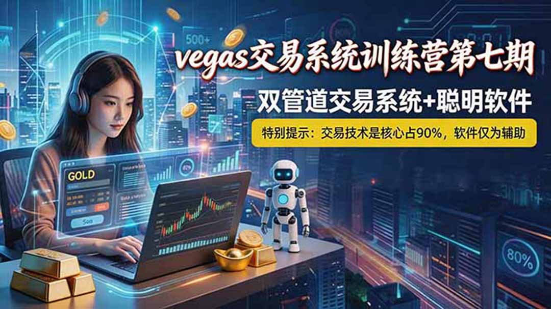 【海外美金AI搬砖】Vegas交易技术+聪明软件， 黄金期货日赚50-1000U， 长期稳定，小白轻松上手-朽念云创