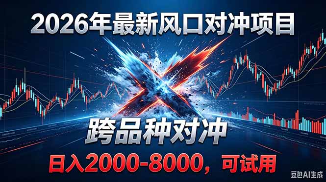 2026创业新风口！最新对冲！跨品种对冲！日收益2000-6000+-朽念云创