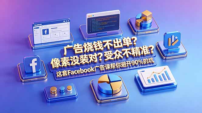广告烧钱不出单？像素没装对？受众不精准？这套Facebook广告课帮你避开90%的坑-原创双语字幕-朽念云创