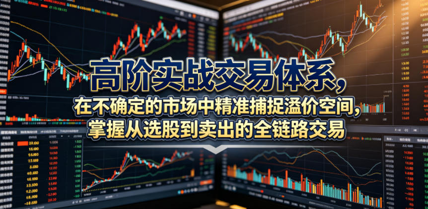 高阶实战交易体系,在不确定的市场中精准捕捉溢价空间,掌握从选股到卖出的全链路交易心法(更新6月)-朽念云创