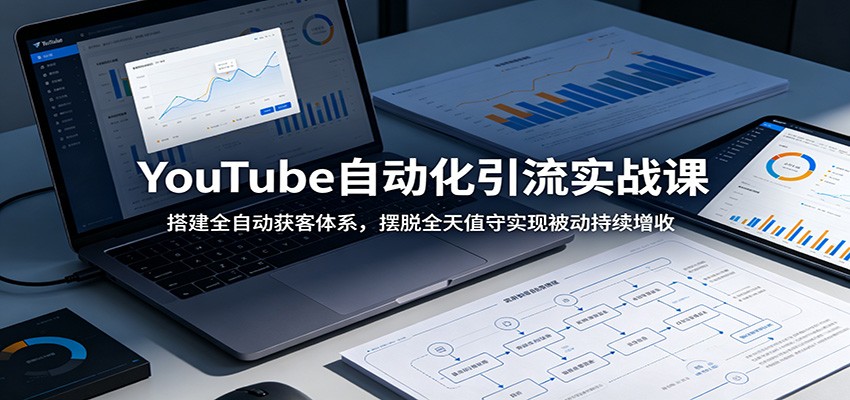 YouTube自动化引流实战课：搭建全自动获客体系，摆脱全天值守实现被动持续增收-朽念云创