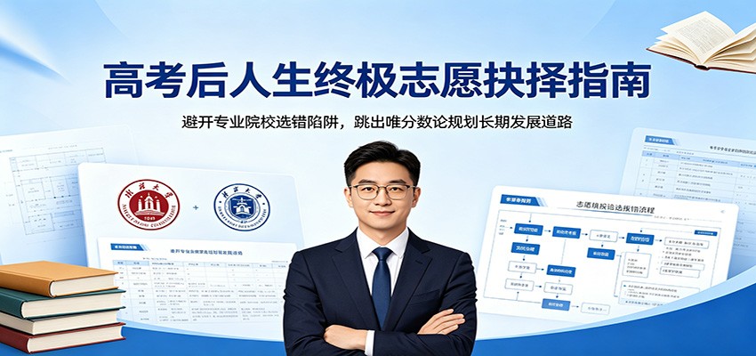 高考后人生终极志愿抉择指南:避开专业院校选错陷阱,跳出唯分数论规划长期发展道路-朽念云创