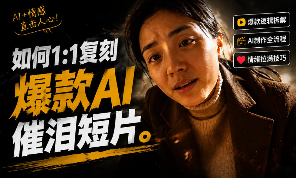 豆包+Gemini生成真人AI短剧-拆解复刻百万爆款第一人称短片，一站式讲透爆款复刻全流程-朽念云创