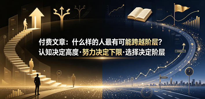 付费文章：什么样的人最有可能跨越阶层？认知决定高度·努力决定下限·选择决定阶层-朽念云创