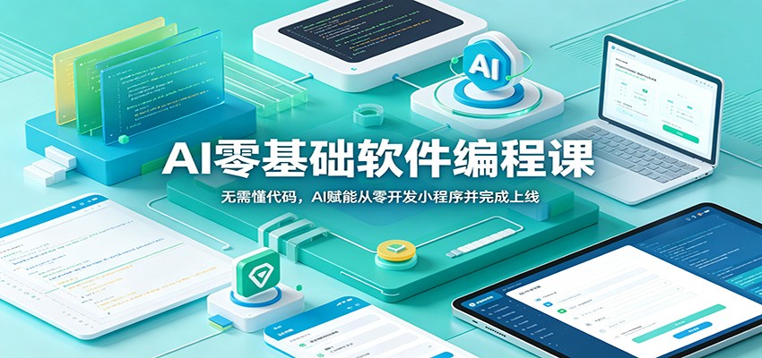AI零基础软件编程课：无需懂代码，AI赋能从零开发小程序并完成上线-朽念云创