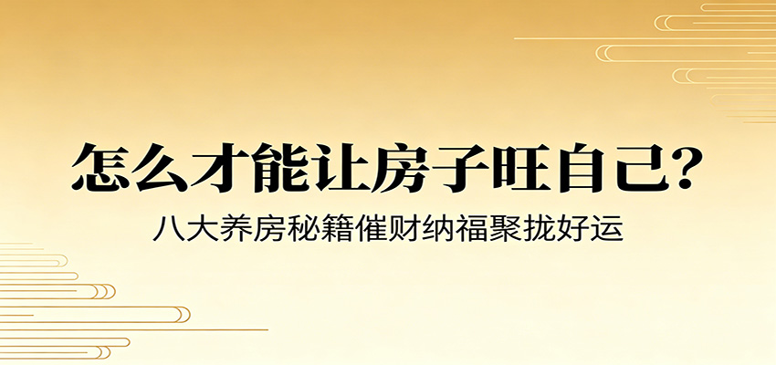 付费文章《怎么才能让房子旺自己？》八大养房秘籍催财纳福聚拢好运-朽念云创