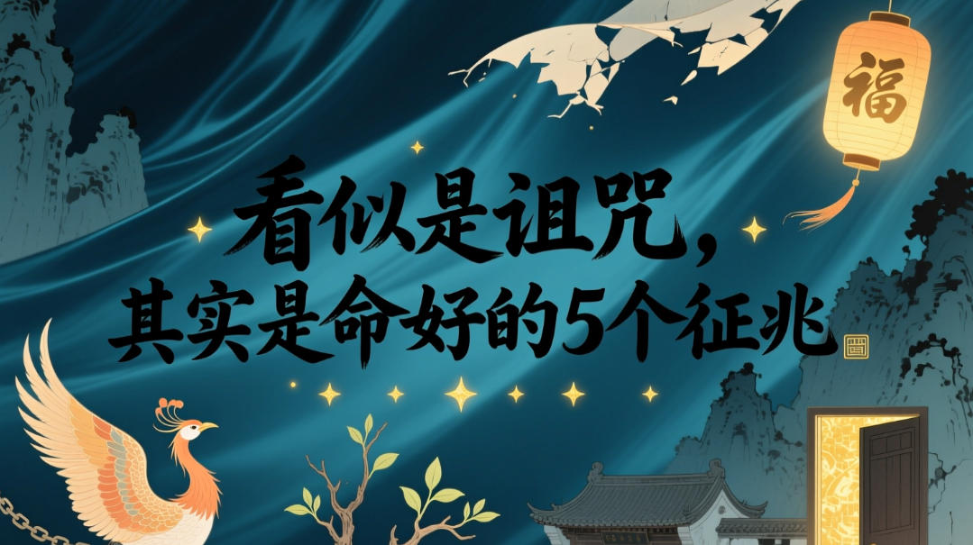 付费文章：看似是诅咒，其实是命好的5个征兆-朽念云创