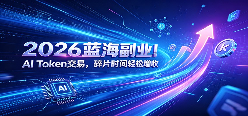 2026蓝海副业！AI Token交易，碎片时间轻松增收-朽念云创