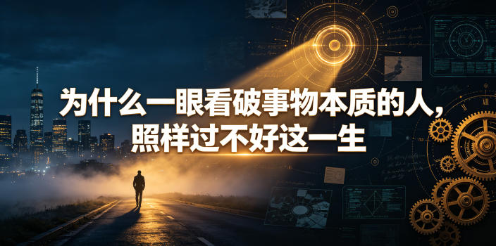 付费文章:为什么一眼看破事物本质的人,照样过不好这一生-朽念云创