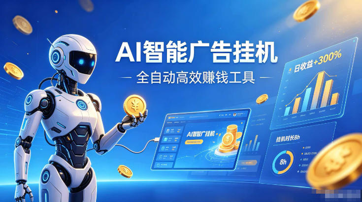 AI智能广告挂G,在家自动賺收益,全程无需人工操作、不用直播、不用拉人【揭秘】-朽念云创