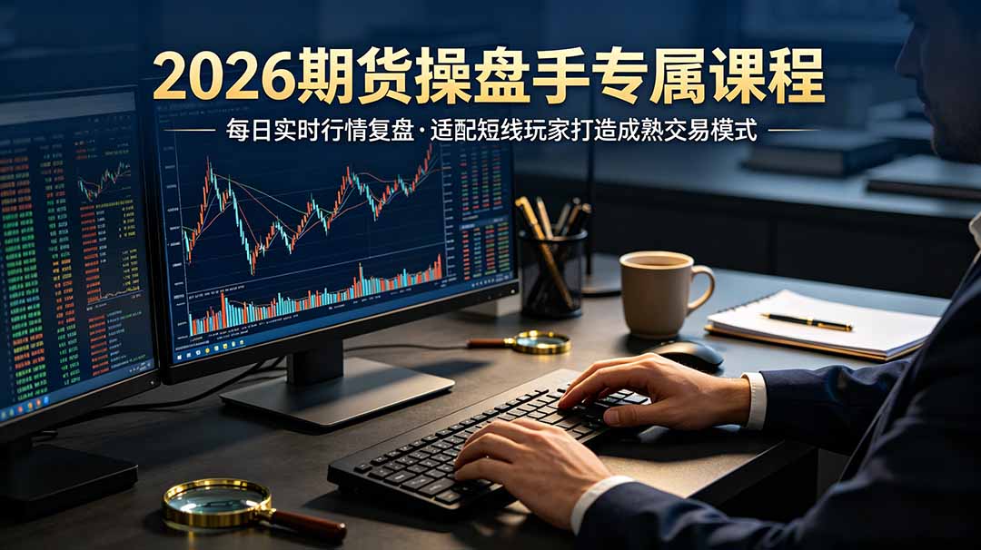 2026期货操盘手专属课程-更新7月11,每日实时行情复盘,适配短线玩家打造成熟交易模式-朽念云创