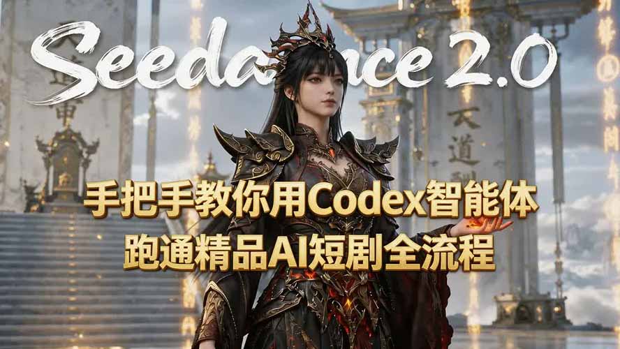 手把手教你用Seedance2.0+Codex智能体跑通精品AI短剧全流程(附3种skill技能-朽念云创