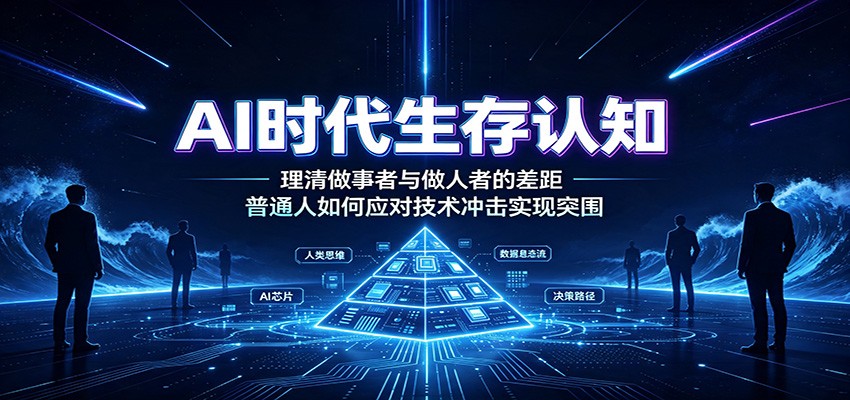 AI时代生存认知：理清做事者与做人者的差距，普通人如何应对技术冲击实现突围-朽念云创