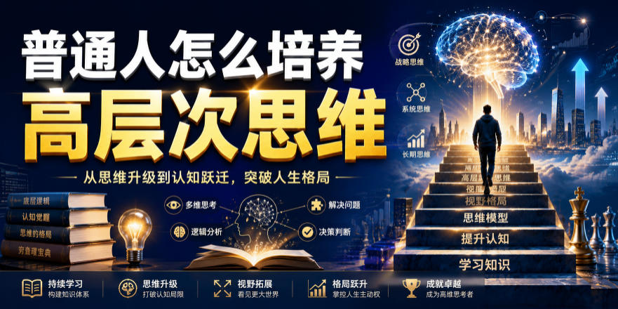 公众号付费文章：普通人怎么培养高层次思维-朽念云创