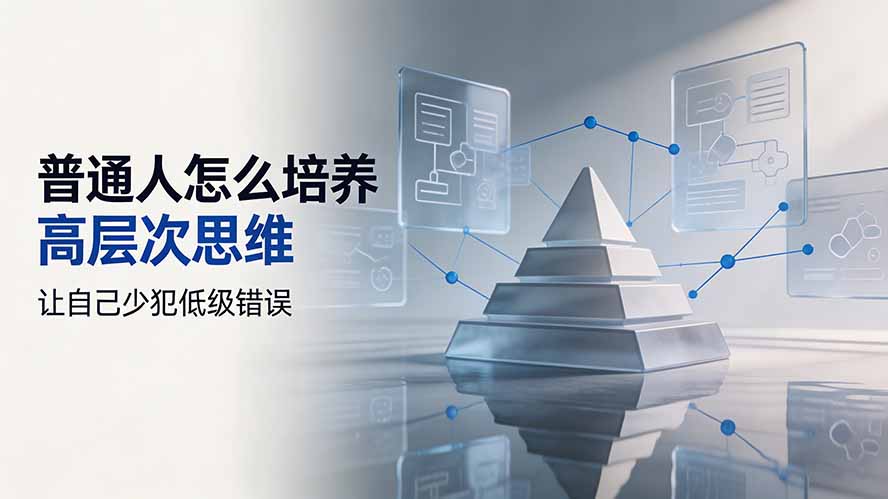 付费文章：普通人怎么培养高层次思维，让自己少犯低级错误-朽念云创