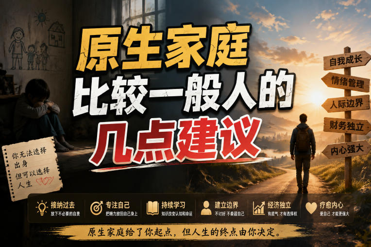 付费文章:给原生家庭比较一般人的几点建议-朽念云创