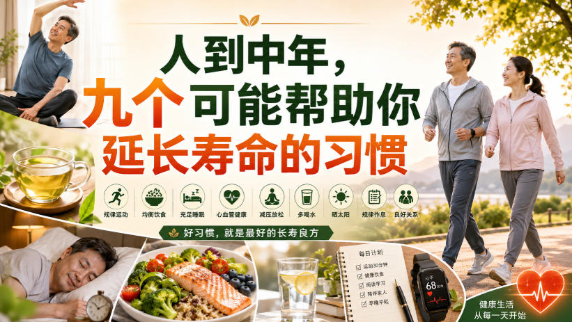 付费文章:人到中年,九个可能帮助你延长寿命的习惯-朽念云创