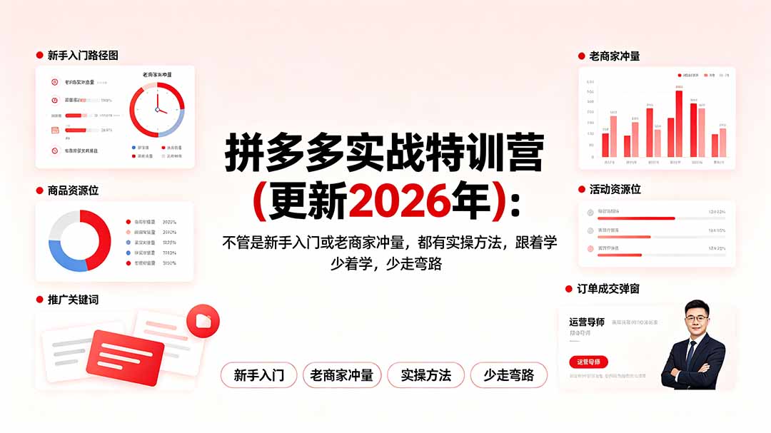 拼多多实战特训营(更新2026年-朽念云创
