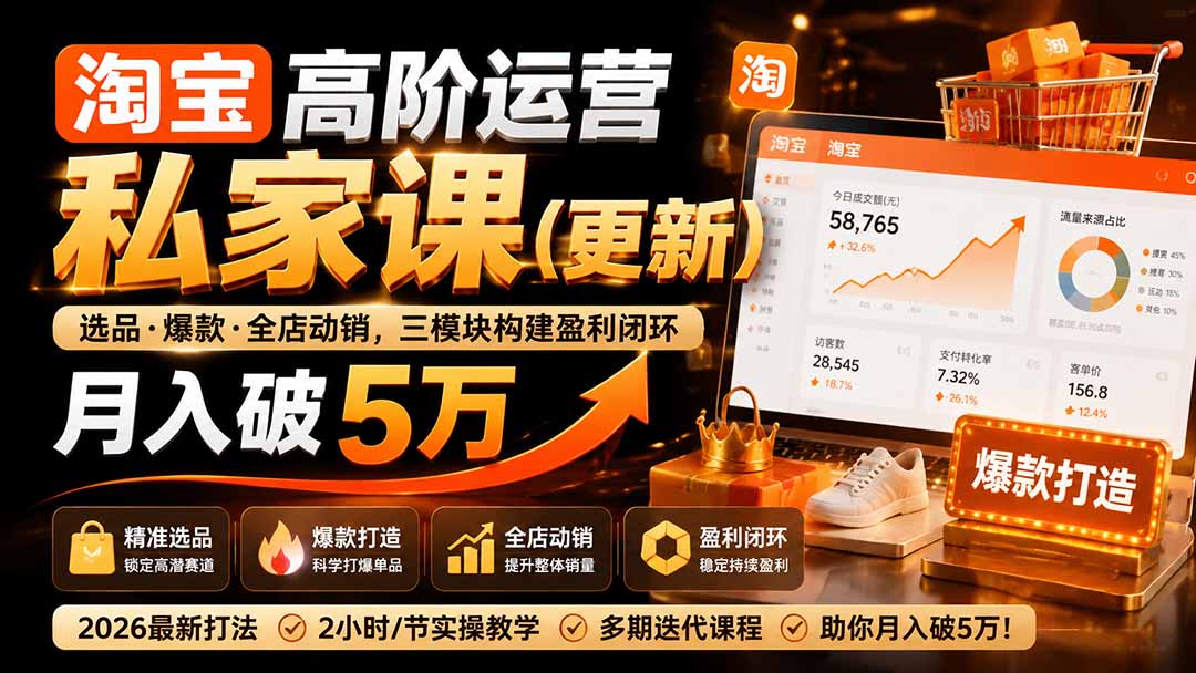 淘宝高阶运营私家课(更新26年-朽念云创