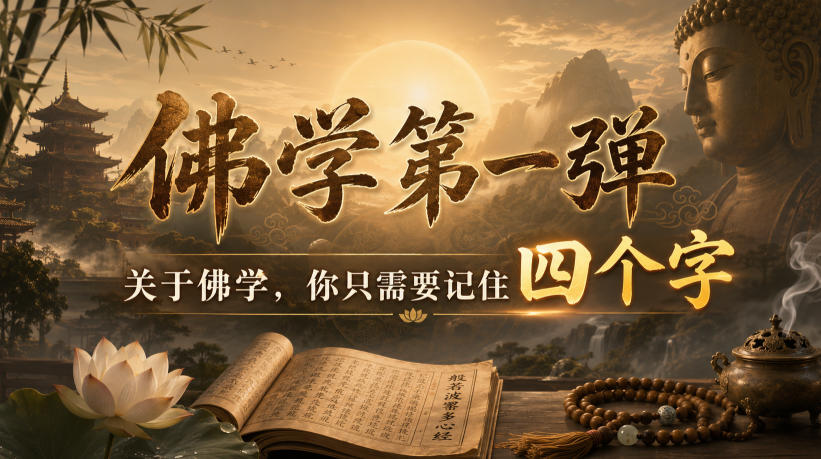 付费文章:佛学第一弹,关于佛学,你只需要记住四个字-朽念云创