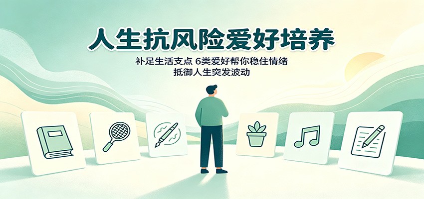 人生抗风险爱好培养：补足生活支点，6类爱好帮你稳住情绪，抵御人生突发波动-朽念云创