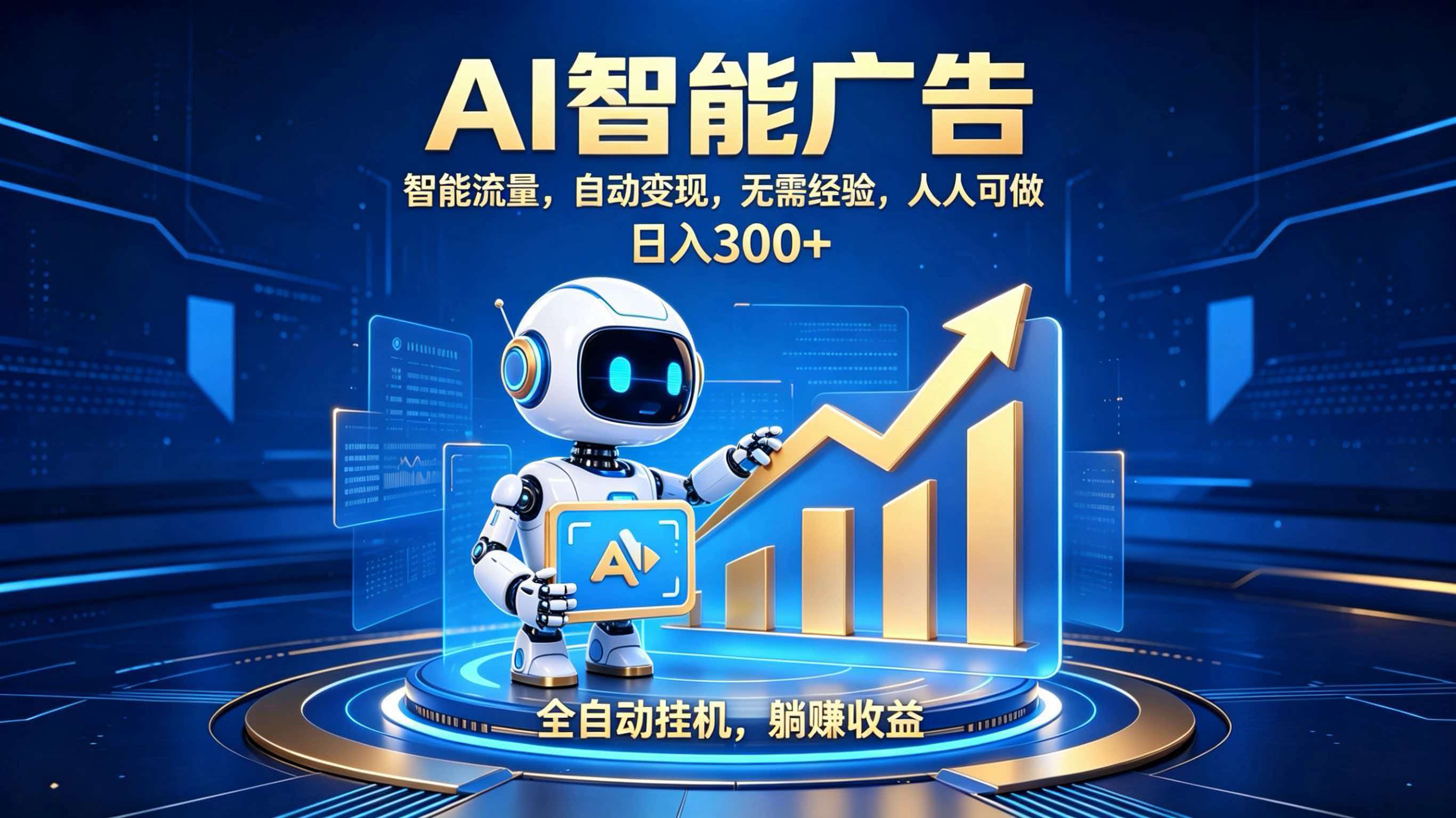 轻资产新赛道，全自动AI广告，打造持续收益-朽念云创