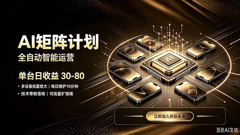 AI智能对话，矩阵规模化创业，全程技术扶持，长久稳定，日入800+-朽念云创