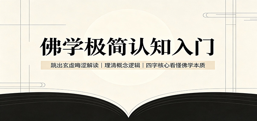 佛学极简认知入门：跳出玄虚晦涩解读，理清概念逻辑，四字核心看懂佛学本质-朽念云创
