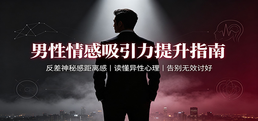 男性情感吸引力提升指南：反差神秘感距离感，读懂异性心理，告别无效讨好-朽念云创