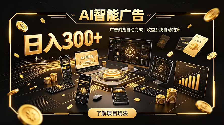 自研 AI 系统｜轻资产起步｜长期稳定收益｜宝妈 上班族轻轻松松日入300+-朽念云创