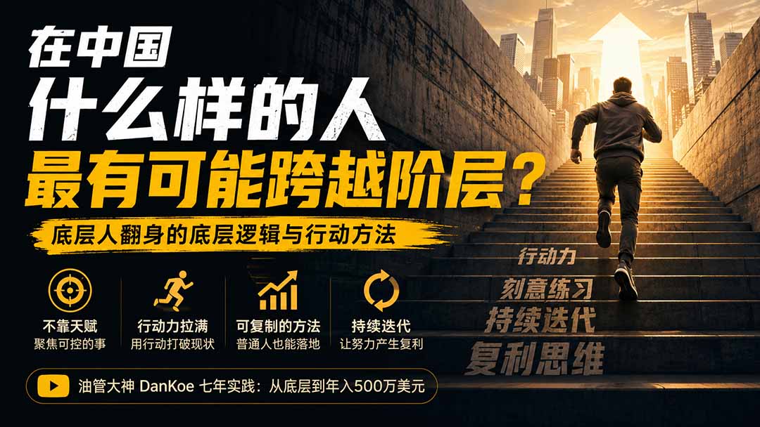 付费文章：在中国什么样的人最有可能跨越阶层？底层人翻身的方法！-朽念云创