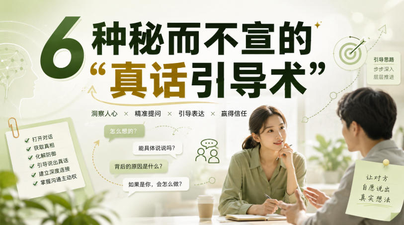 付费文章：6种秘而不宣的“真话引导术”-朽念云创