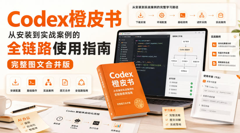 Codex橙皮书，从安装到实战案例的全链路使用指南，完整图文合并版-朽念云创