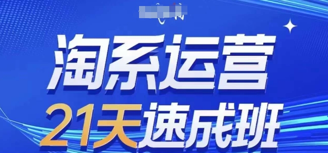 淘系运营21天速成班，0基础轻松搞定淘系运营，不做假把式，快速复制落地(更新26年8月)-朽念云创