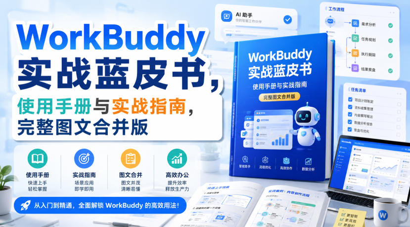 WorkBuddy实战蓝皮书，使用手册与实战指南，完整图文合并版-朽念云创