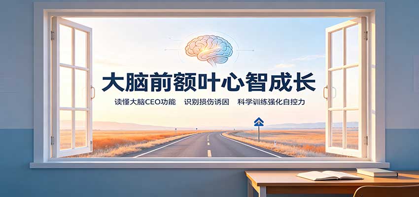大脑前额叶心智成长：读懂大脑CEO功能，识别损伤诱因，科学训练强化自控力-朽念云创