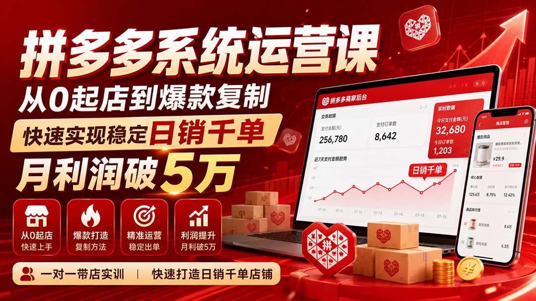 图片[1]-拼多多系统运营课(更新8月-朽念云创