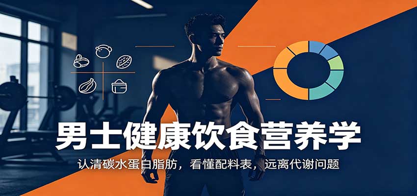 男士健康饮食营养学：认清碳水蛋白脂肪，看懂配料表，远离代谢问题-朽念云创