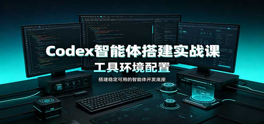Codex智能体搭建实战课：工具环境配置，自定义技能开发，多业务自动化教学-朽念云创